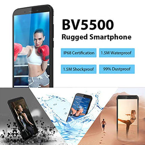 Rugged Smartphone, Blackview BV5500 Outdoor Dual Sim da Nero