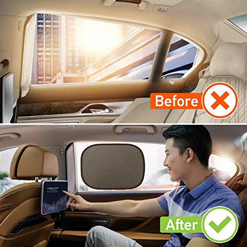 Tende Parasole Per Auto Bambini - 2 Pezzi 65x50 Cm Per Raggi UV E Privacy - Foto 6