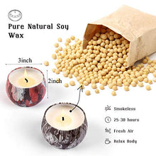 Carica l'immagine nel visualizzatore di Gallery, Albrillo Candele Profumate Set 4 Pcs, Durata 22 Ore Candela Regalo...