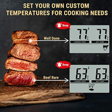 Carica l'immagine nel visualizzatore di Gallery, ThermoPro TP04 Termometro Cucina Digitale con una Sonda e Modalità Timer per...
