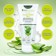 Carica l'immagine nel visualizzatore di Gallery, Gel di Pura Aloe Vera PraNaturals 200ml VEGAN Pacco da 1