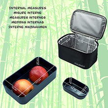 Carica l'immagine nel visualizzatore di Gallery, HIKOTOSHI Bento Box Sushi Giapponese Portapranzo Ermetico Lunchbox Japan Nero