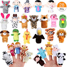 Carica l&#39;immagine nel visualizzatore di Gallery, Joinfun 28pcs Set di Pupazzi da Dito per Bambini 22pcs Cartoon Animal Hand... - Ilgrandebazar