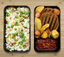 Carica l'immagine nel visualizzatore di Gallery, HIKOTOSHI Bento Box Sushi Giapponese Portapranzo Ermetico Lunchbox Japan Nero