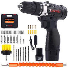 Carica l'immagine nel visualizzatore di Gallery, Trapano Avvitatore Batteria 12V, GOXAWEE 100Pz Kit Trapano... - Ilgrandebazar