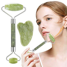 Carica l'immagine nel visualizzatore di Gallery, Rullo di Giada, Nivlan Jade Roller Viso, 100% Naturale alta Qualità Jade...