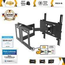 Carica l'immagine nel visualizzatore di Gallery, RICOO R23-S, Supporto TV Parete, Girevole, 31-65 pollici (79-165cm), Nero