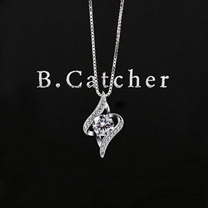 B.Catcher donne collana in argento con pendente zircone - Ilgrandebazar