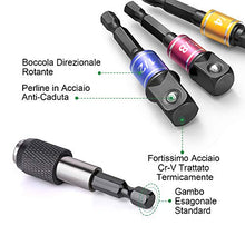 Carica l'immagine nel visualizzatore di Gallery, METAKOO Adattatore a Bussola, Esagonale, 1/4", 3/8", 1/2",... - Ilgrandebazar