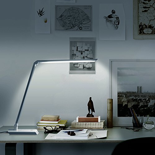 Lampada Da Scrivania DA LIGHT LED - 3.6W, Luce Calda 3000K, Regolabile, Argento, Per Lettura E Ufficio