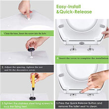 Carica l'immagine nel visualizzatore di Gallery, Omasi Sedile WC Copriwater Universale con Chiusura Ammortizzata Soft... - Ilgrandebazar