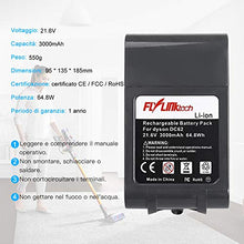 Carica l'immagine nel visualizzatore di Gallery, Flylinktech 3000mAh 21.6V Dyson V6 Li-ion batteria di sostituzione per