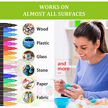 Carica l'immagine nel visualizzatore di Gallery, RATEL Pennarelli a Vernice acrilica, 18 Colori Premio Impermeabile 18 Pezzi