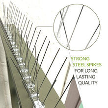 Carica l'immagine nel visualizzatore di Gallery, SPUNTONI ANTI UCCELLI IN ACCIAIO INOSSIDABILE – Duraturo repellente per... - Ilgrandebazar
