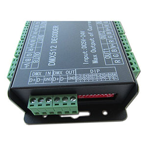 High Power 24 Channel RGB 3A/CH DMX512 Controller Led Decoder Dimmer 500Hz...