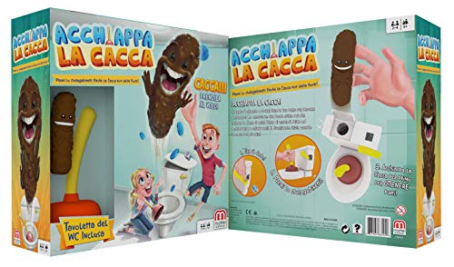 Mattel Games- Acchiappa la Cacca con Toilet Incluso, Gioco da Tavolo per  Bambini 5 + Anni, FWW30 : : Giochi e giocattoli
