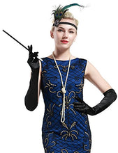 Carica l'immagine nel visualizzatore di Gallery, Babeyond Lunghi Guanti Donna Eleganti Sposa di Raso Liscio 52cm/Nero - Ilgrandebazar