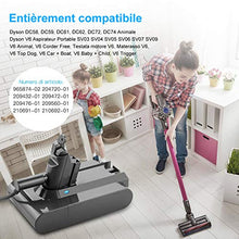 Carica l'immagine nel visualizzatore di Gallery, Flylinktech 3000mAh 21.6V Dyson V6 Li-ion batteria di sostituzione per