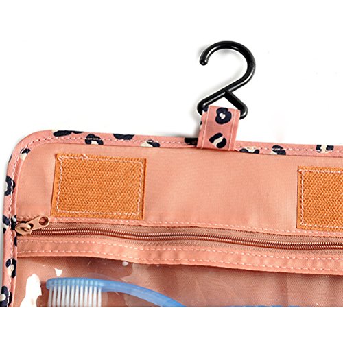 Nanshy Beauty Case Viaggio: Busta Cosmetici Trasparente Con Zip, Nylon Resistente 28x21x8 Cm - 4