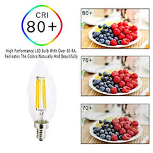Carica l'immagine nel visualizzatore di Gallery, Svater 12 Pezzi Lampadine Led E14 C35 Lampadina Filamento Bianco Caldo 2700K... - Ilgrandebazar