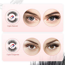 Carica l'immagine nel visualizzatore di Gallery, Ciglia Magnetiche, eroaddict finte 3D naturali eyeliner magnetico con...