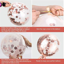 Carica l'immagine nel visualizzatore di Gallery, SPECOOL Palloncini Compleanno Oro Rosa,con Baby Photo Rosa Happy Birthday