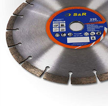 Carica l'immagine nel visualizzatore di Gallery, S&R Disco Diamantato 230 x 22,2 mm Standard Universale per 230 x