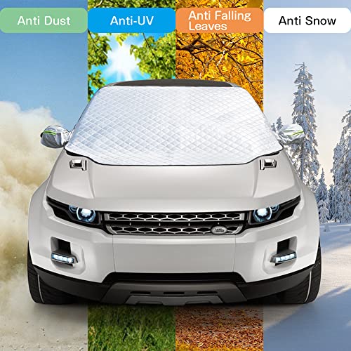 Copriparabrezza Invernale Con Magneti - Antighiaccio, Antineve, 10 Magneti, Cinture Antifurto, Riflettente - Foto 10