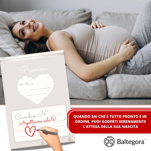 Primina Baltegora™ 6 Bustine Corredino Neonato Ospedale- Qualità Made in  ITALY-Per Borsa Lista Nascita-Sacchi Nascita Ospedale - Regalo Per Le  Future Mamme Unis…