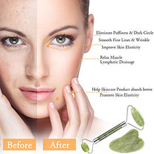 Carica l'immagine nel visualizzatore di Gallery, Rullo di Giada, Nivlan Jade Roller Viso, 100% Naturale alta Qualità Jade...