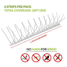 Carica l'immagine nel visualizzatore di Gallery, SPUNTONI ANTI UCCELLI IN ACCIAIO INOSSIDABILE – Duraturo repellente per... - Ilgrandebazar