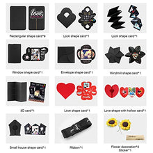 Carica l'immagine nel visualizzatore di Gallery, VEESUN Explosion Box, Scrapbook DIY Photo Album, Fai da Te di Scatola Nero
