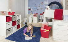 Carica l'immagine nel visualizzatore di Gallery, Rotho Contenitore Country Box, Effetto Rattan, Bianco box A4 / 18 L,