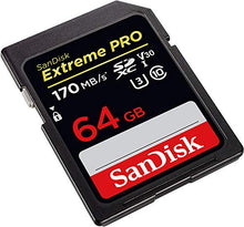 Carica l&#39;immagine nel visualizzatore di Gallery, Sandisk Extreme Pro Scheda di Memoria da 64 Gb, Velocità Lettura 64 GB