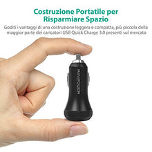 Carica l'immagine nel visualizzatore di Gallery, RAVPower Caricatore Adattatore Doppio per Auto USB 40W 3A Quick Charge Nero
