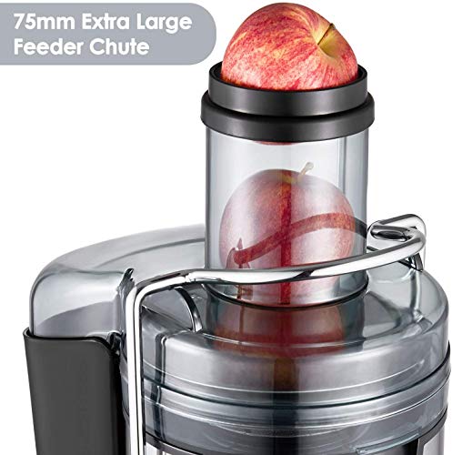 SOVIDER Centrifuga Estrattore Frutta E Verdura - 600W Juicer Con Bocca Da 76MM E - 5