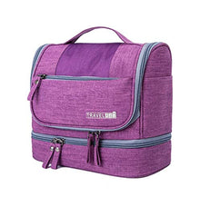 Carica l'immagine nel visualizzatore di Gallery, CYBERNOVA Trousse da viaggio, kit grande organizzatore cosmetico Viola