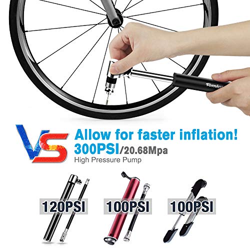Mini Pompa Bicicletta,Con TUBO NASCOSTO, [140 PSI] Pompa Portatile - 7