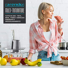 Carica l'immagine nel visualizzatore di Gallery, Arendo - Trituratore universale in VETRO da 1,5 L - 400 Watt - 4 lame in...