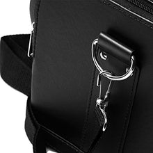 Carica l'immagine nel visualizzatore di Gallery, HBF Borsa Cosmetici Nera in Pelle Tracolla Rimovibile Organizer Make...