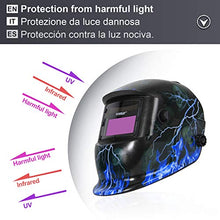 Carica l'immagine nel visualizzatore di Gallery, Yorbay® Casco per saldatura solare, con oscuramento Skull, Lightning - Ilgrandebazar