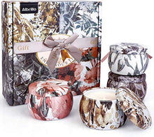 Carica l'immagine nel visualizzatore di Gallery, Albrillo Candele Profumate Set 4 Pcs, Durata 22 Ore Candela Regalo...