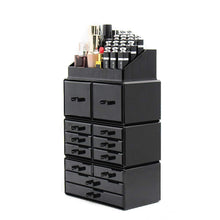 Carica l'immagine nel visualizzatore di Gallery, DISPLAY4TOP 12 cassetti acrilico organizer per cosmetici 12 cassettiere Nero - Ilgrandebazar