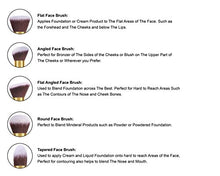 Carica l'immagine nel visualizzatore di Gallery, Sunnicy 10 pezzi Set premium di pennelli sintetici Kabuki per il 10 Pcs Gold