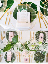 Carica l'immagine nel visualizzatore di Gallery, Enthur - Foglie di palma artificiali, 60 pezzi, 6 tipi foglie palma...