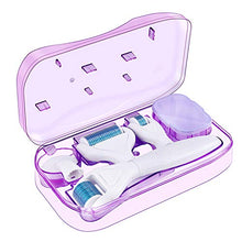 Carica l'immagine nel visualizzatore di Gallery, Rullo Derma, 6 In 1 Kit Titanium Roller, Fixget Microneedle Dermaroller per...