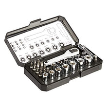 Carica l'immagine nel visualizzatore di Gallery, AmazonBasics - Set da 28 pezzi con chiavi a cricchetto e punte - Ilgrandebazar