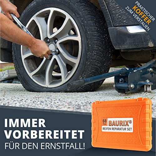 SPORTARC Set di 20 pz/set di kit di riparazione pneumatici per auto sottovuoto senza tubo di riparazione pneumatici in gomma, strumento misto