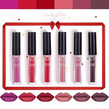 Carica l'immagine nel visualizzatore di Gallery, Luckyfine 6 pezzi rossetto liquido opaco di lunga durata impermeabile kit... - Ilgrandebazar