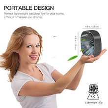 Carica l'immagine nel visualizzatore di Gallery, RATEL USB Ventilatore da Scrivania, 12,5 cm Mini Tavolo Nero